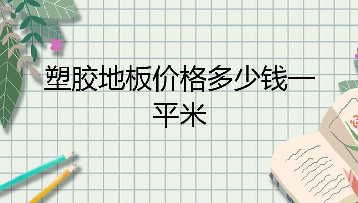 9球体育塑胶地板价格多少钱一平米？