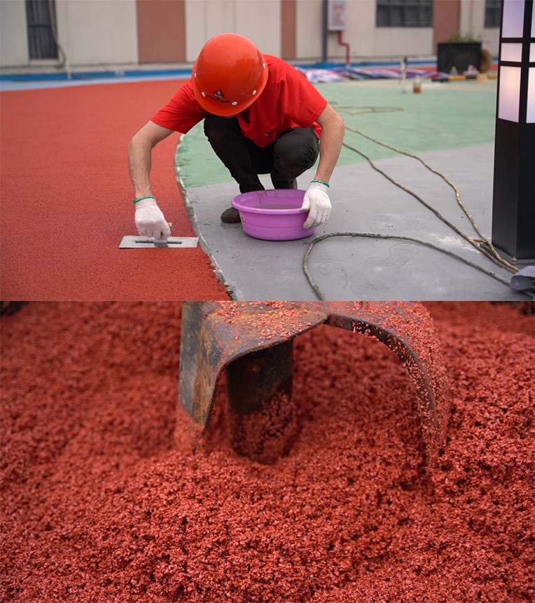 塑胶跑道厂家丨乔师傅体育新材为随州文帝学校建造高品质运动场地(图3)